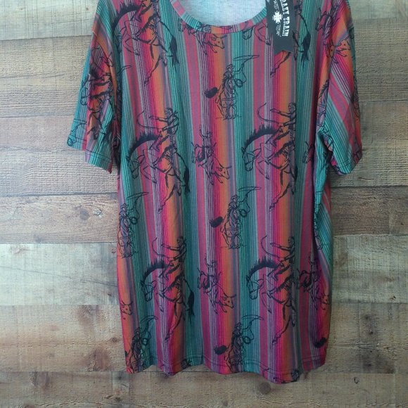 crazy train cowboy shirt NWT - Picture 1 of 4